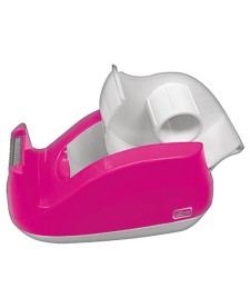 imagem principal do produto Suporte para Fita Adesiva Escritório Rosa Neon