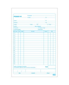 imagem principal do produto Talão de Pedido 1/18 Medio 40x2 Vias - 80 Folhas