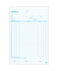 imagem principal do produto Talão de Pedido 1/18 Médio 50 Folhas