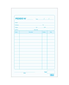 imagem principal do produto Talão de Pedido 1/32 Pequeno 40x2 Vias - 80 Folhas