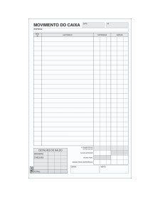 imagem principal do produto Talão Movimento de Caixa Grande - 100 Folhas