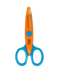 imagem principal do produto Tesoura de Picotar 135mm Zig Zag e Onda - Sortido
