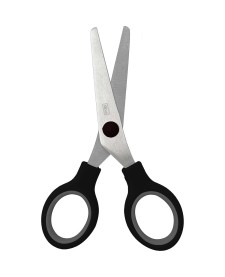imagem de detalhe produto Tesoura Escolar 132mm Flow Up Preta