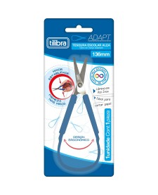 imagem principal do produto Tesoura Escolar 136MM Alça Adapt
