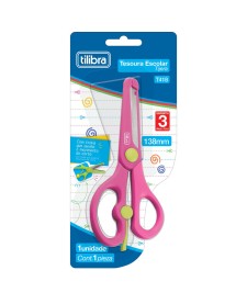 imagem de detalhe produto Tesoura Escolar 138mm T418 Cores sortidas