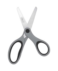 imagem de detalhe produto Tesoura Escolar 140mm Comfy - Sortido