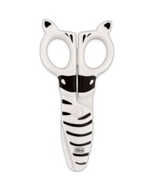 imagem principal do produto Tesoura Escolar Plástica 120mm Zoo Zebra