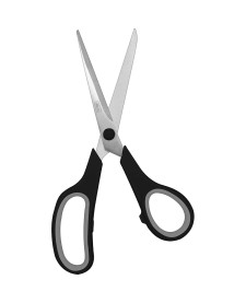 imagem de detalhe produto Tesoura Multiuso 215mm Slide Blade+ Preta