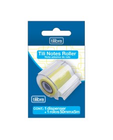 imagem principal do produto Tili Notes Roller (Nota Adesiva em Rolo) Amarelo - 1 Rolo De 50mmx5m