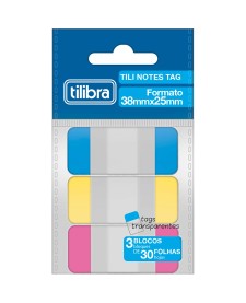 imagem principal do produto Tili Notes Tag 38 x 25mm 90 folhas 3 Cores