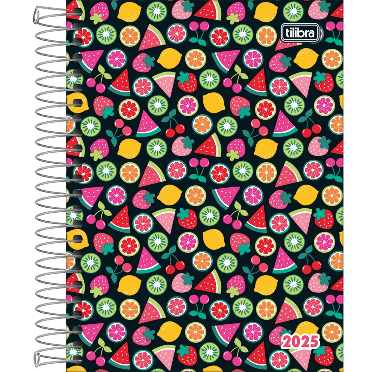 Agenda Espiral Diária 11,7 x 16,4 cm Pepper Feminina 2025 Pepper