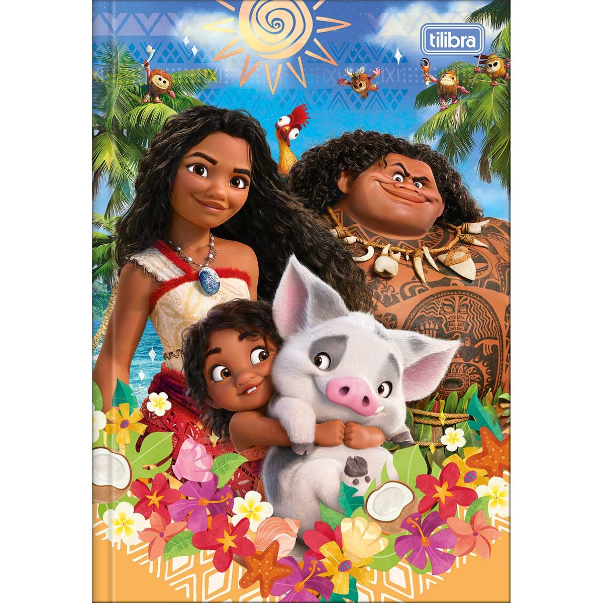 Caderno Brochura Capa Dura 1/4 Moana 80 Folhas - Moana - Cadernos ...