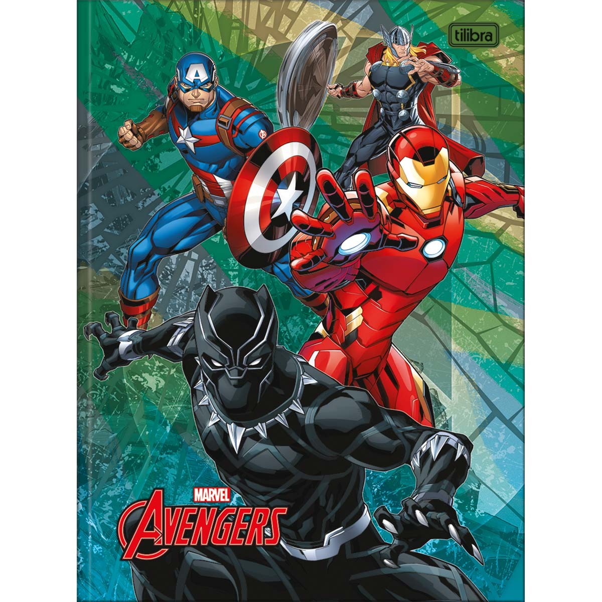 Caderno Brochura Capa Dura Universitário Avengers 80 Folhas - Avengers ...