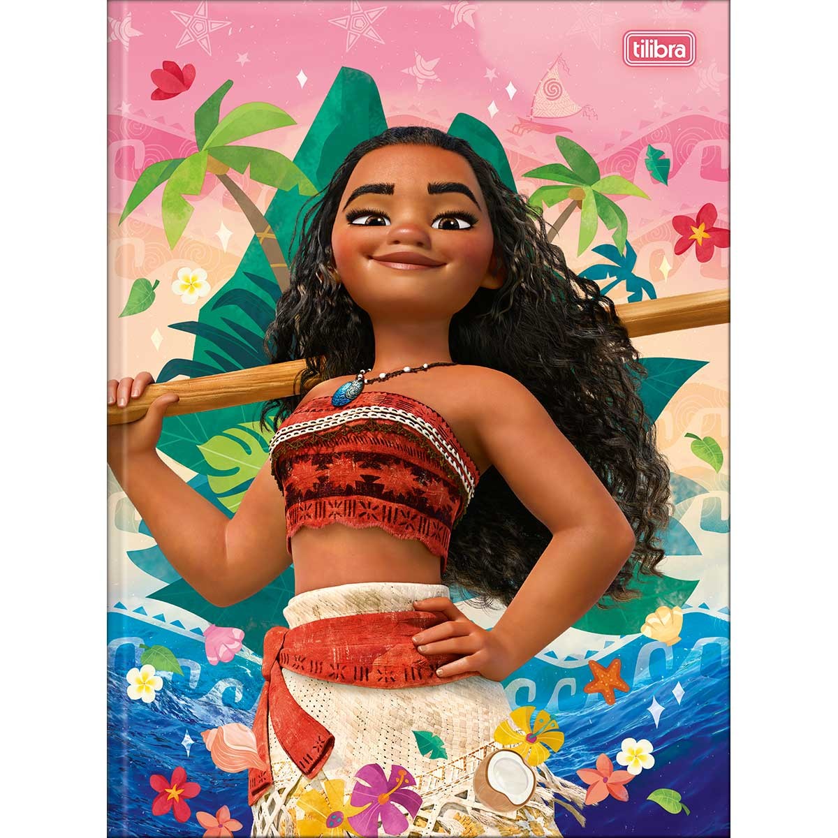 Caderno Brochura Capa Dura Universitário Moana 80 Folhas - Moana ...