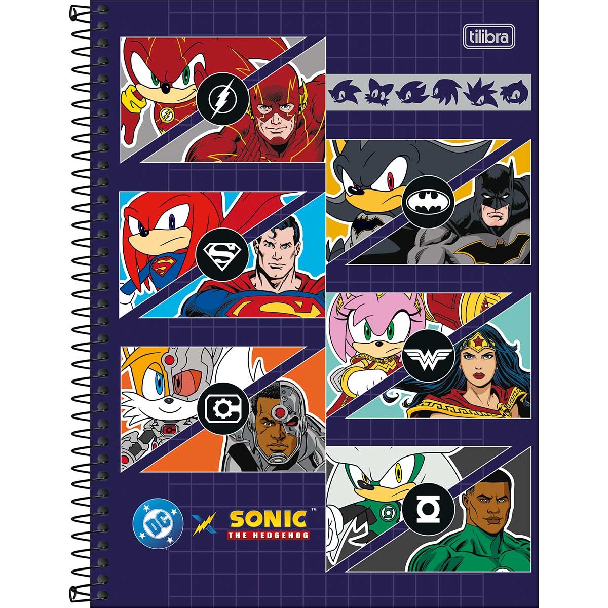 Caderno Capa Dura Universitário 1 Matéria Sonic DC 80 Folhas - Sonic Dc ...