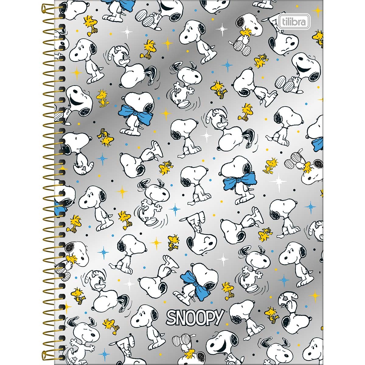 Caderno Espiral Capa Dura Universitário 10 Matérias Snoopy Core 160 ...
