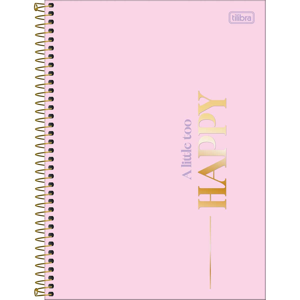 Caderno Espiral Capa Dura Universitário Connect 12 Matérias Happy 192 ...