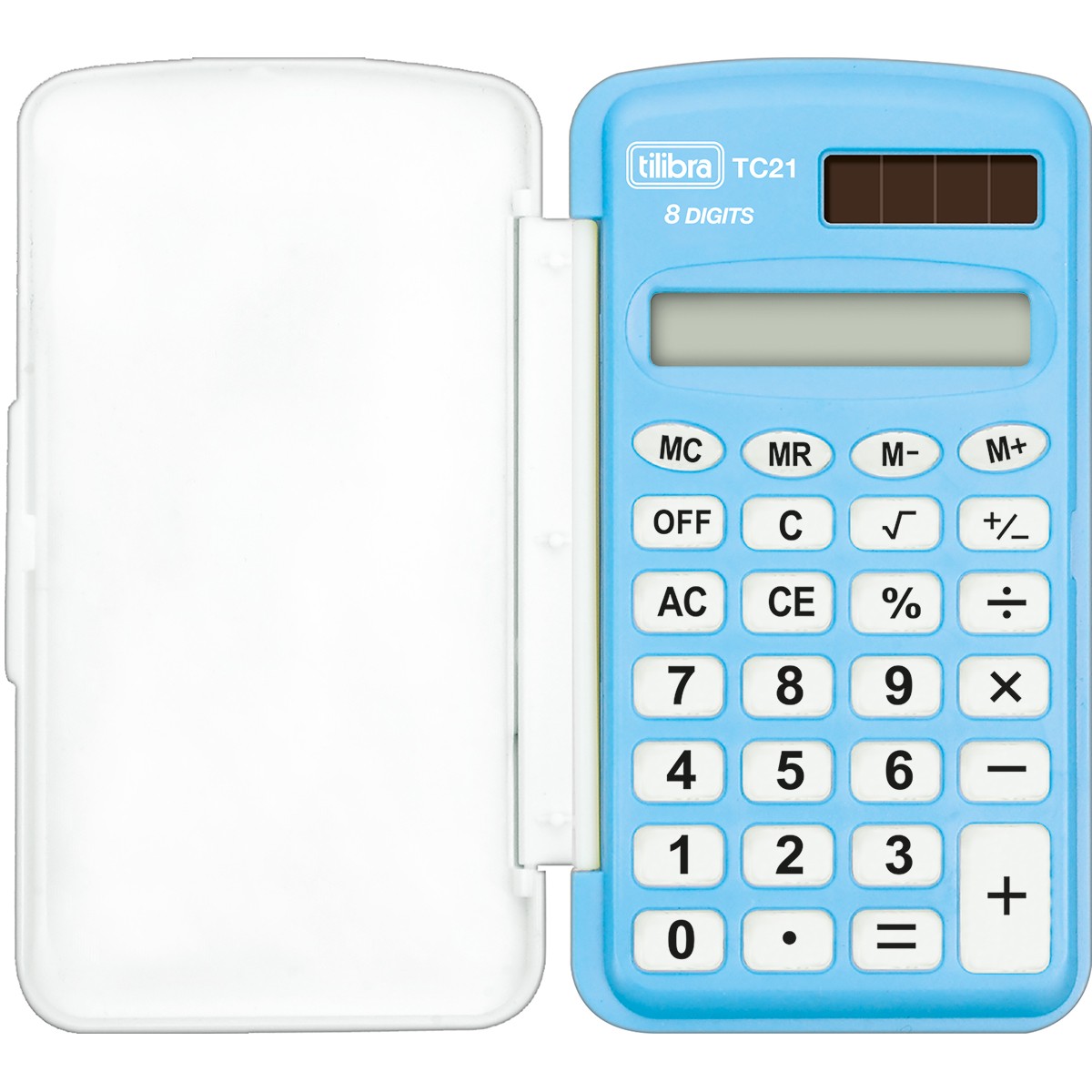 Calculadora de Bolso 8 Dígitos Pequena TC21 Azul - Tilibra - Escolar ...