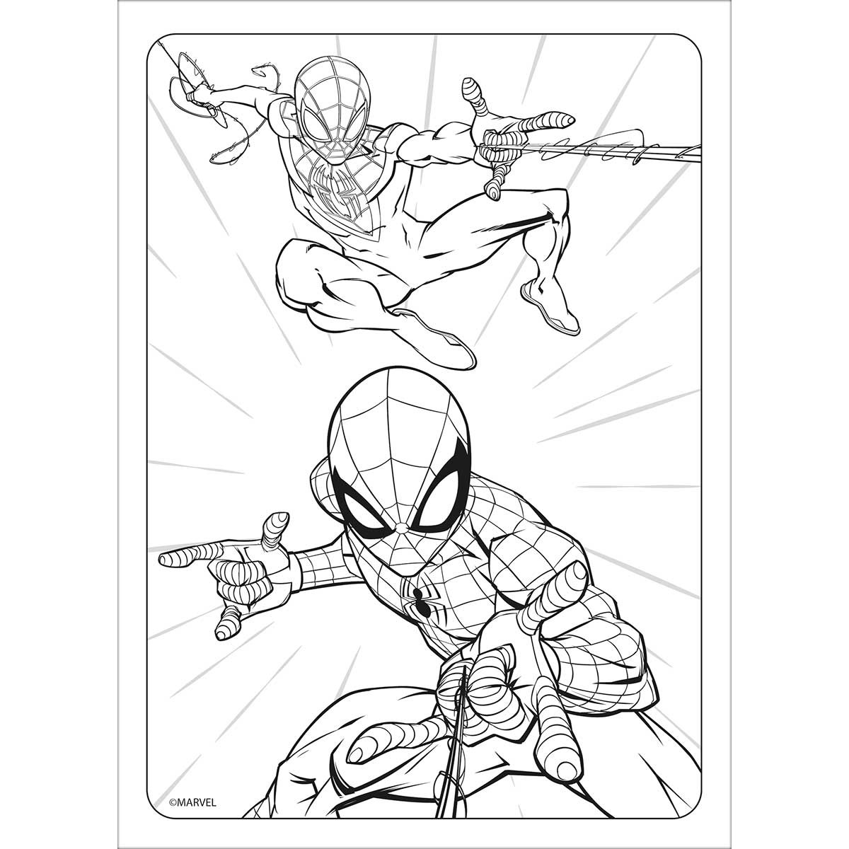 Folhas de Adesivos para Colorir Spider-Man - Spider-Man - Escolar, ABC ...