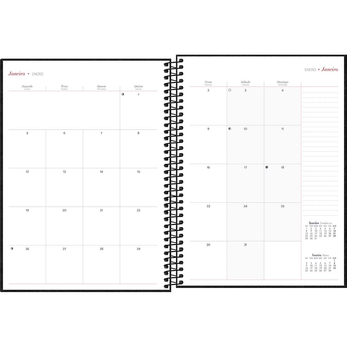 Planner Executivo Espiral 20 x 27,5 cm Cambridge 2025 Cambridge