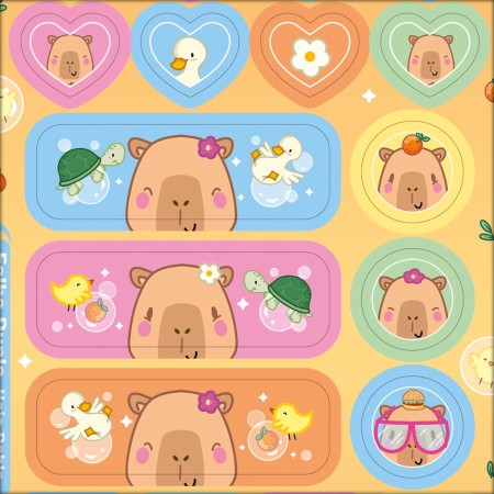 Foto ilustrativa Adesivo Decorado Duplo Capyclub