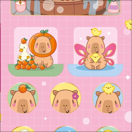 Foto ilustrativa Adesivo Decorado Duplo Capyclub