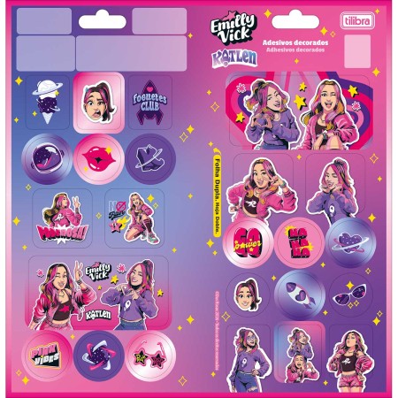 Foto ilustrativa Adesivo Decorado Duplo Emilly Vick