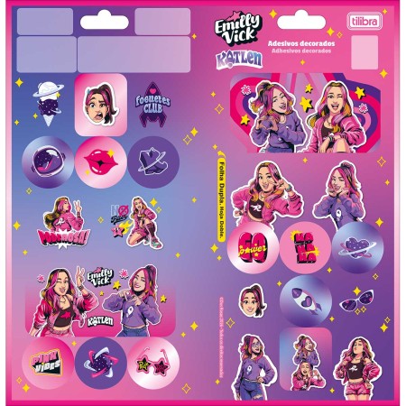 Foto ilustrativa Adesivo Decorado Duplo Emilly Vick