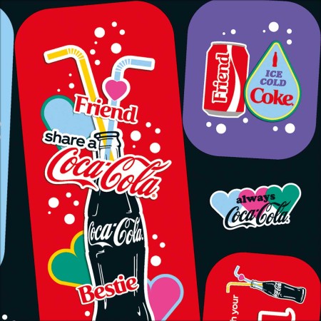 Foto ilustrativa Adesivo Decorado Duplo G Coca-Cola