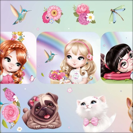 Foto ilustrativa Adesivo Decorado Duplo G Jolie