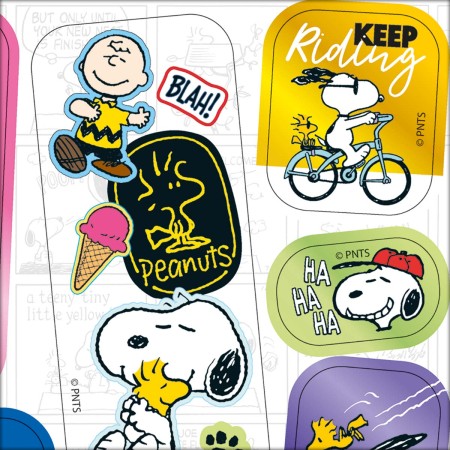 Foto ilustrativa Adesivo Decorado Duplo G Metalizado Snoopy