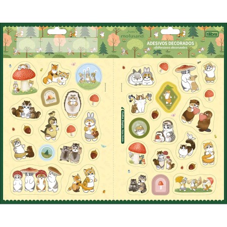 Foto ilustrativa Adesivo Decorado Duplo G Mofusand com Formato Específico