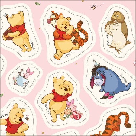 Foto ilustrativa Adesivo Decorado Duplo G Pooh com Formato Específico