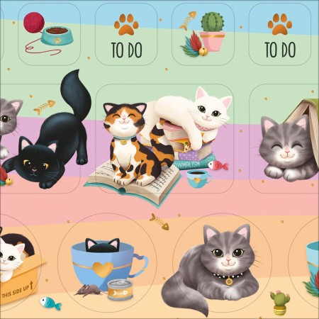 Foto ilustrativa Adesivo Decorado Duplo G Purrfect Cats