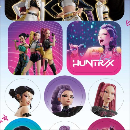 Foto ilustrativa Adesivo Decorado Duplo Guerreiras do KPop
