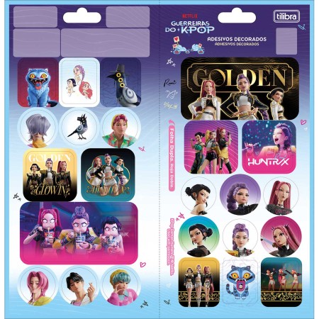 Foto ilustrativa Adesivo Decorado Duplo Guerreiras do KPop