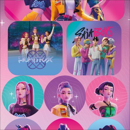 Foto ilustrativa Adesivo Decorado Duplo Guerreiras do KPOP