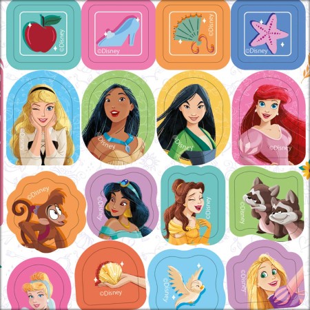 Foto ilustrativa Adesivo Decorado Duplo Princesas