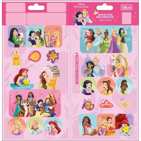 Foto ilustrativa Adesivo Decorado Duplo Princesas