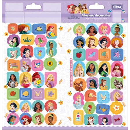 Foto ilustrativa Adesivo Decorado Duplo Princesas