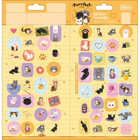 Foto ilustrativa Adesivo Decorado Duplo Purrfect Cats