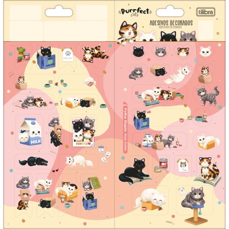 Foto ilustrativa Adesivo Decorado Duplo Purrfect Cats
