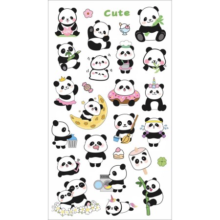 Foto ilustrativa Adesivo Decorado Transparente Lovely Friend 6 Folhas