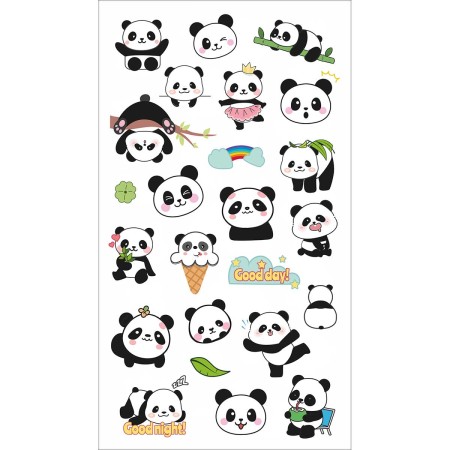 Foto ilustrativa Adesivo Decorado Transparente Lovely Friend 6 Folhas