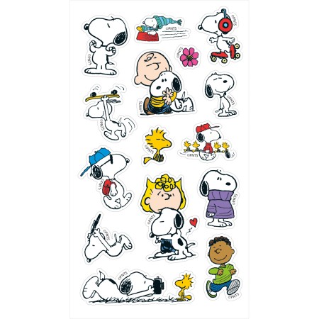 Foto ilustrativa Adesivo Decorado Transparente Snoopy 6 Folhas