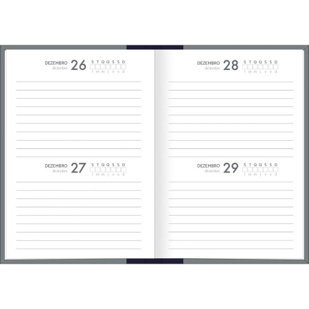 Foto ilustrativa Agenda Costurada 2 Dias por Página 10,5 x 14,8 cm D+ Permanente