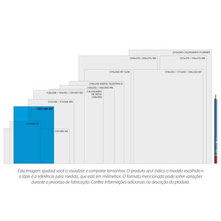 Foto ilustrativa Agenda Costurada 2 Dias por Página 10,5 x 14,8 cm D+ Permanente