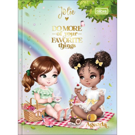 Foto ilustrativa Agenda Costurada 2 Dias por Página 12,3 x 16,6 cm Jolie Permanente