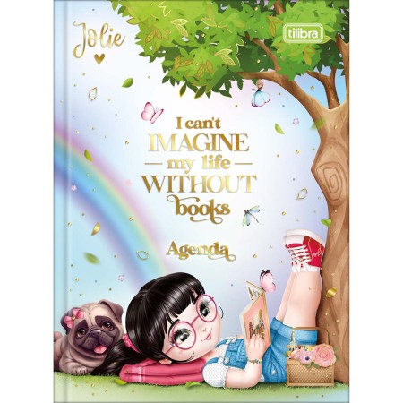 Foto ilustrativa Agenda Costurada 2 Dias por Página 12,3 x 16,6 cm Jolie Permanente