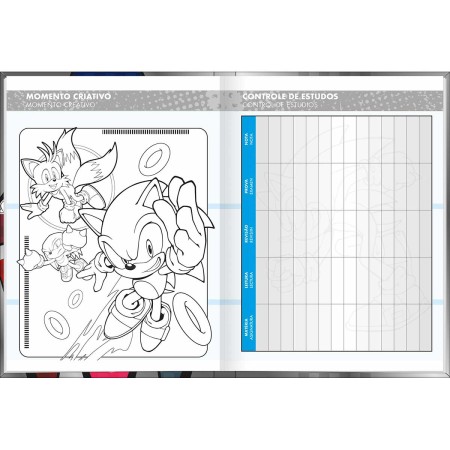 Foto ilustrativa Agenda Costurada 2 Dias por Página 12,3 x 16,6 cm Sonic Permanente